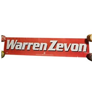 Warren Zevon 48x10 Large Promo Banner Poster Vintage 1980 Elektra Asylum Records